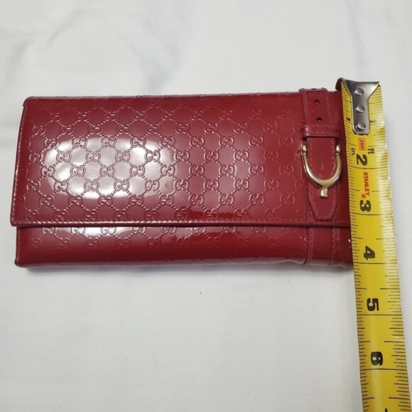 Gucci Monogram Vernis Leather Wallet Cardholders - Picture 13 of 13